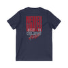 Motivational V-Neck Tee - Never Waver Dream Believe Achieve - Never Waver