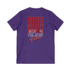 Motivational V-Neck Tee - Never Waver Dream Believe Achieve - Never Waver