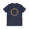 Never Waver Beer Is cheaper Than Therapy Unisex V-Neck Tee - Motivational Graphic Shirt - Never Waver