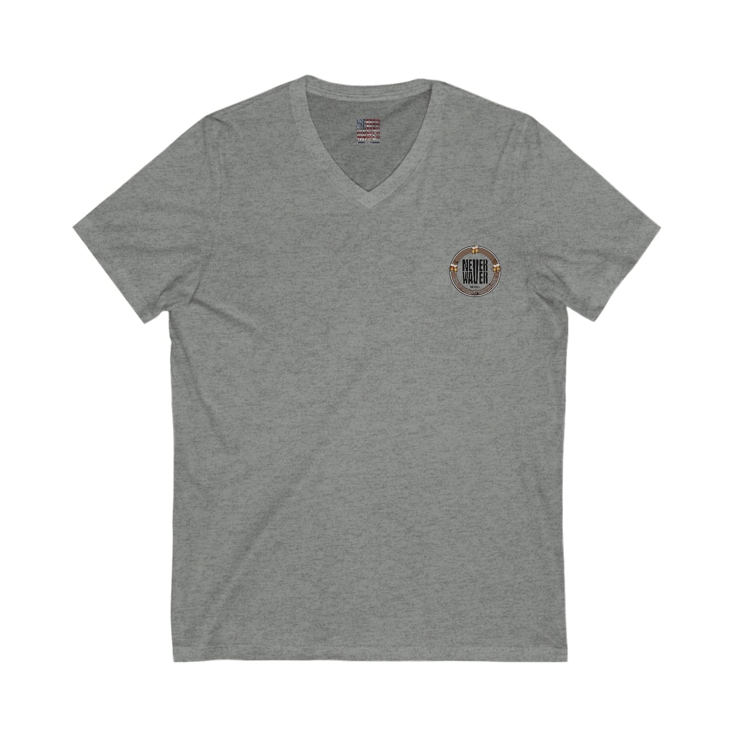 Never Waver Beer Is cheaper Than Therapy Unisex V-Neck Tee - Motivational Graphic Shirt - Never Waver