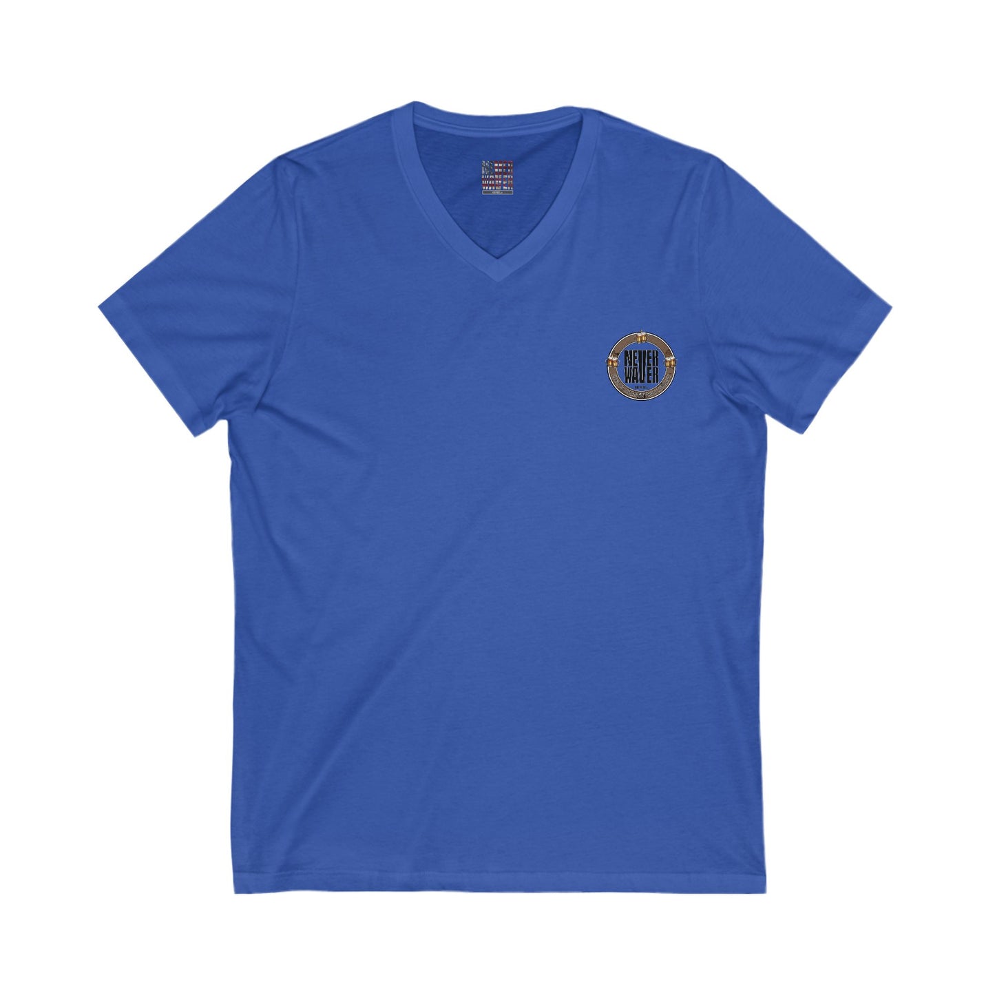 Never Waver Beer Is cheaper Than Therapy Unisex V-Neck Tee - Motivational Graphic Shirt - Never Waver