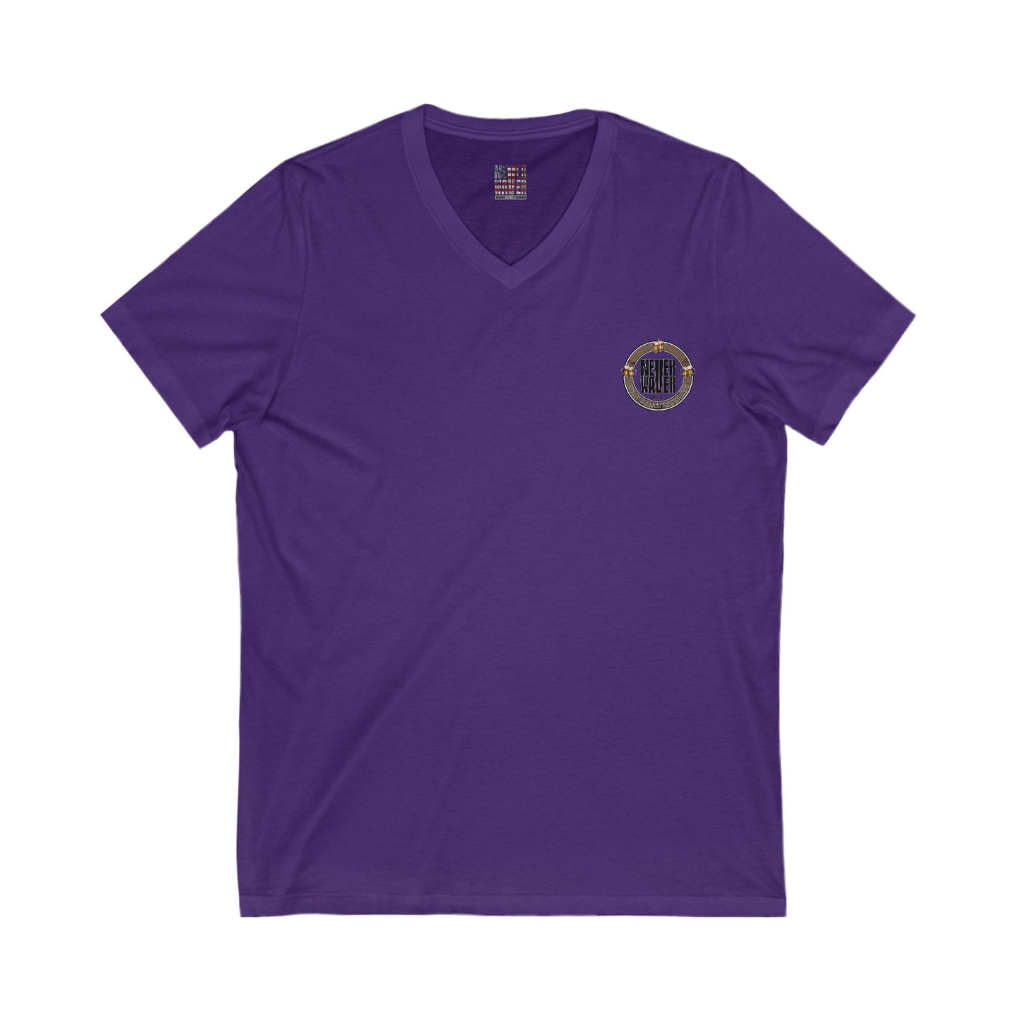 Never Waver Beer Is cheaper Than Therapy Unisex V-Neck Tee - Motivational Graphic Shirt - Never Waver