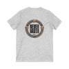 Never Waver Beer Is cheaper Than Therapy Unisex V-Neck Tee - Motivational Graphic Shirt - Never Waver