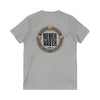 Never Waver Save Water Drink Beer  Unisex V-Neck Tee - Motivational Graphic Shirt - Never Waver