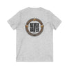 Never Waver Save Water Drink Beer  Unisex V-Neck Tee - Motivational Graphic Shirt - Never Waver