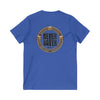 Never Waver Save Water Drink Beer  Unisex V-Neck Tee - Motivational Graphic Shirt - Never Waver