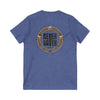 Never Waver Save Water Drink Beer  Unisex V-Neck Tee - Motivational Graphic Shirt - Never Waver