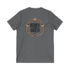 Never Waver Save Water Drink Beer  Unisex V-Neck Tee - Motivational Graphic Shirt - Never Waver